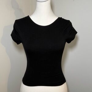 Women’s Black Backless Top
